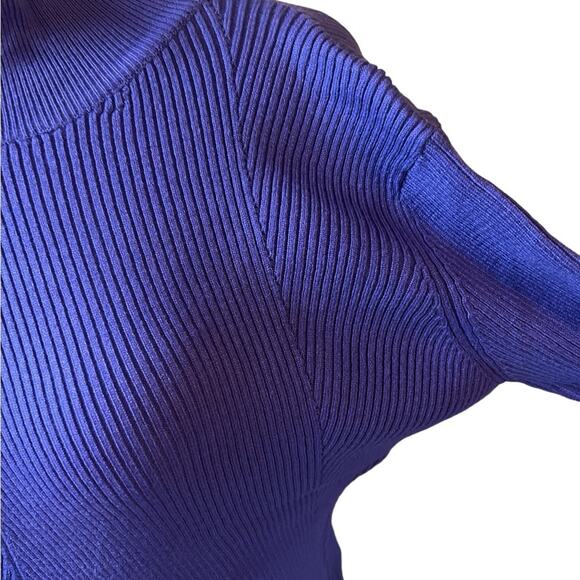 NWT RIHOAS The Solid Mock Neck Knit Top - Purple Medium - Picture 11 of 11